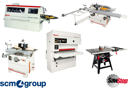 SCM Group and SawStop machinery available from Würth Baer Supply
